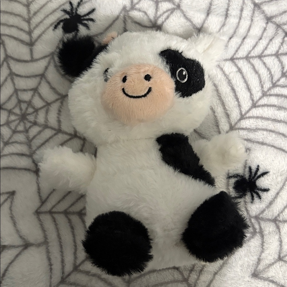 Cute Black and White Cow Plush Toy